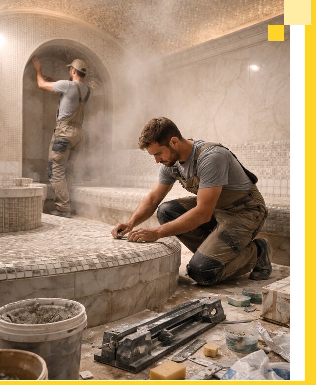 Профессиональный дизайн хамама и SPA под ключ в Кинешме