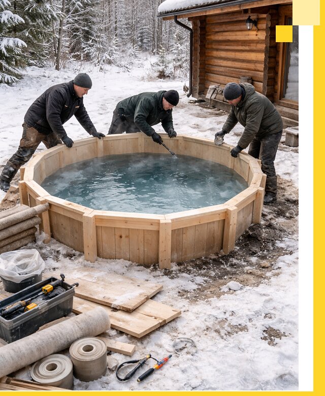 Изготовление и установка ледяных купелей под ключ в Кинешме